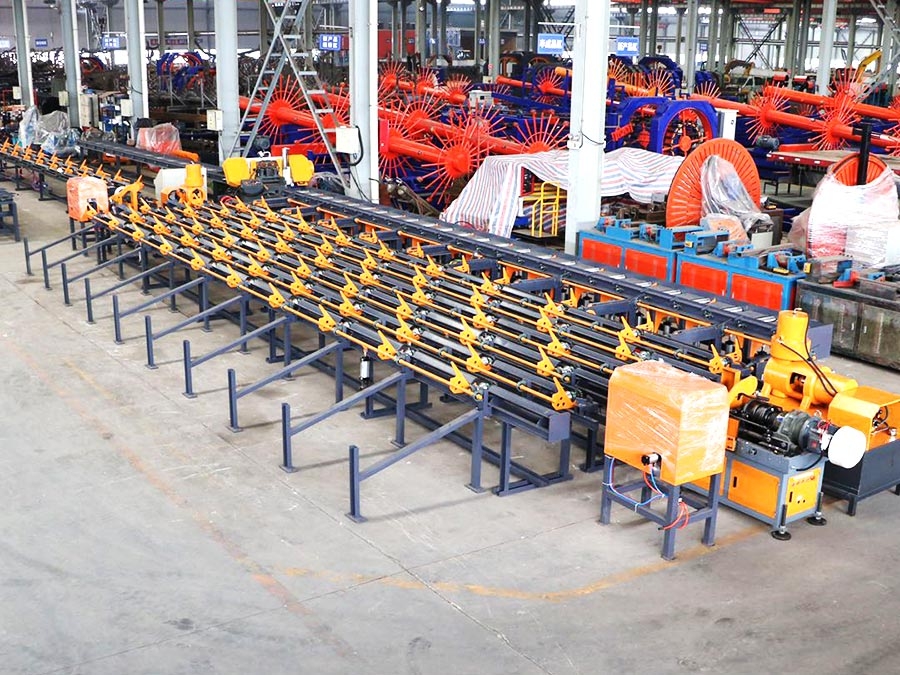 Sawing and threading production line