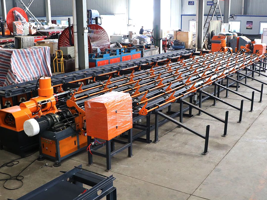 Sawing and threading production line